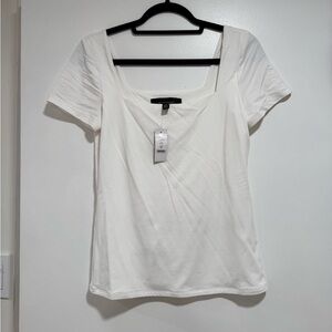 White House Black Market - White Short Sleeve Shirt